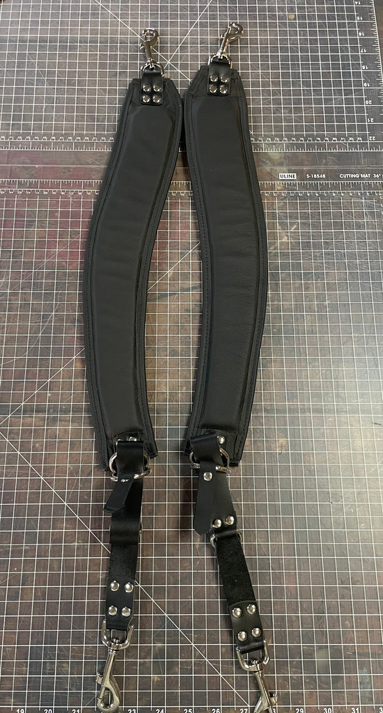 backpack straps leather Premium Strap Set BPS Perfect for long days on the go Leather wider strap upgrade for