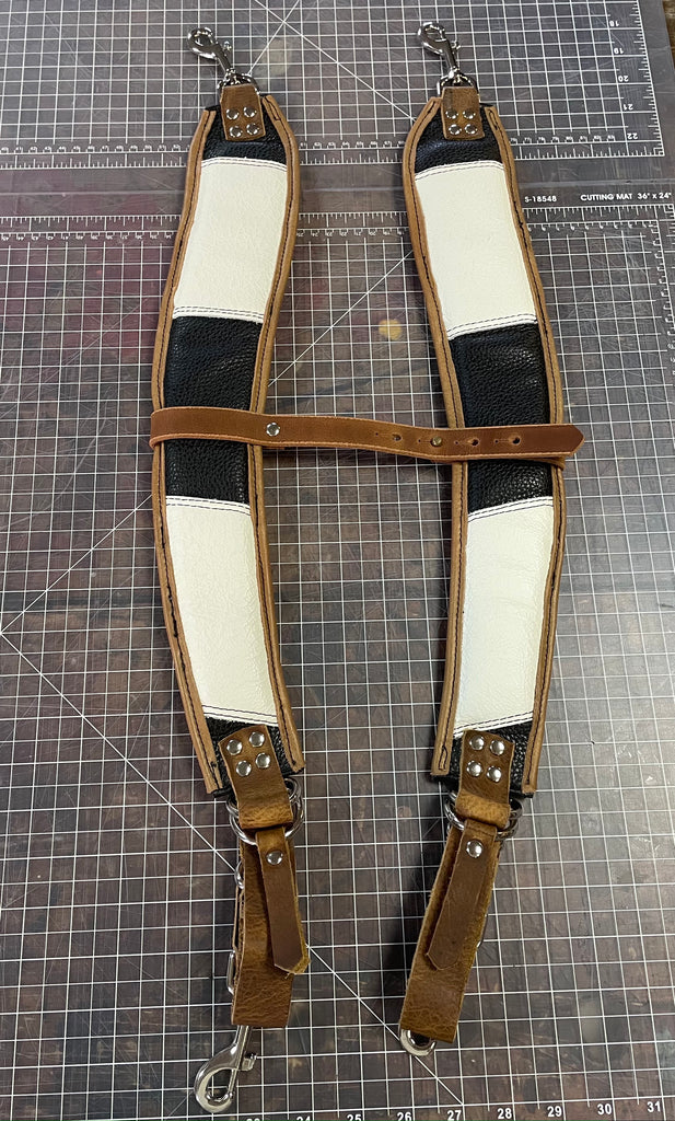 backpack straps leather Padded backpack straps